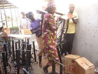 unloading