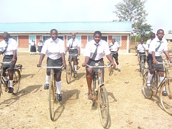 Girls on bikes