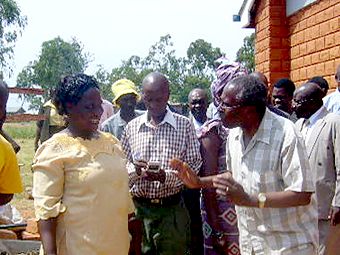 The Permanent Secretary and the Chairlady, Mrs Grace Andiki